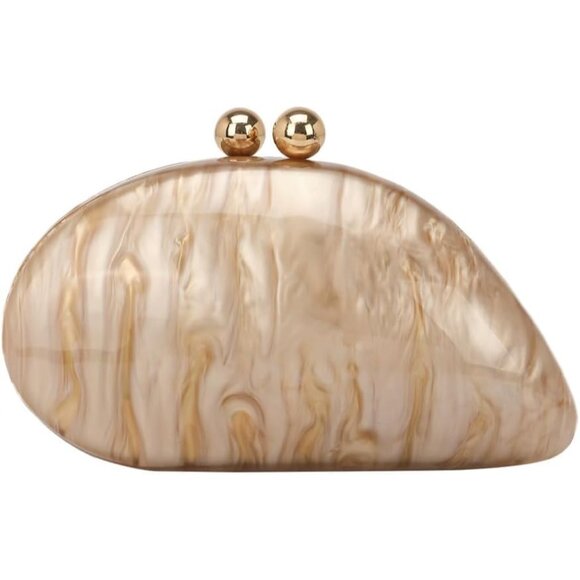 Stylish Acrylic Clutch Handbag - Versatile Crossbody for Prom and Formal Events - Picture 1 of 6